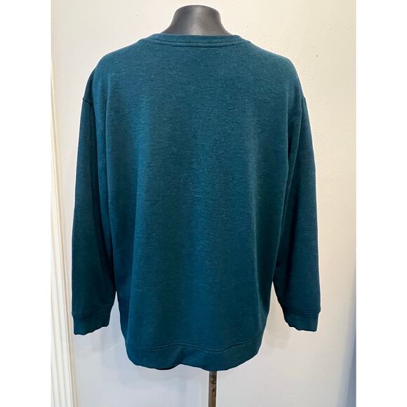 Orvis green pullover crew neck sweatshirt sweater men’s size L casual outdoor - Picture 2 of 5